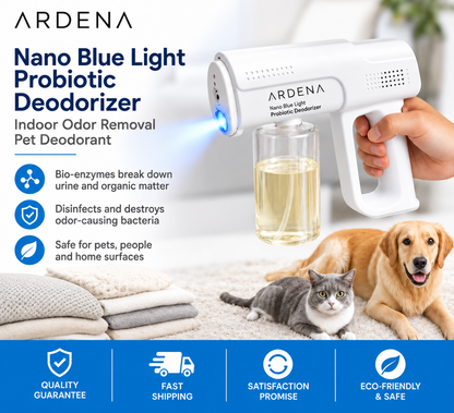 Ardena Nano Blue-Light Probiotic Pet Deodorizer — Ends Odor at the Source